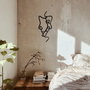 Wallity Accesorio decorativo de pared de metal Negro 40 x 73 cm